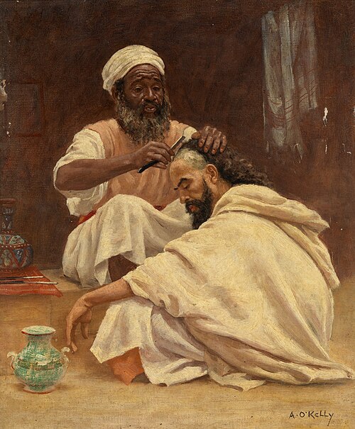 A Barber, Morocco, 1890, Aloysius O'Kelly