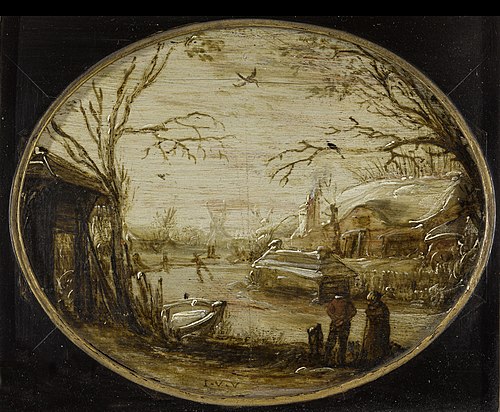 Winterlandschap, 1625, Jan Van de Velde