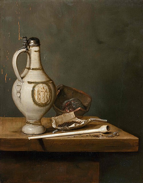 Nature morte au pichet de grès, 1650, Jan Jansz van de Velde III