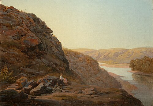 Landscape with a Figure, 1843, Amalie Mánesová