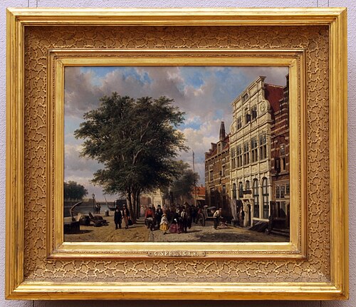 Middelburg kikötője, 1859, Cornelis Springer