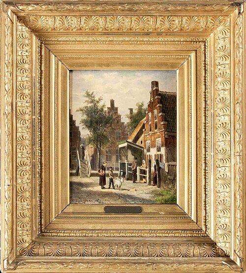 Gezicht in Makkum, 1888, Cornelis Springer