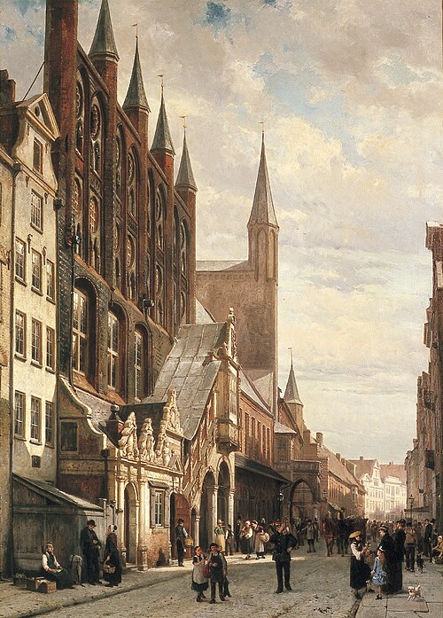 Raadhuis te Lübeck, 1885, Cornelis Springer