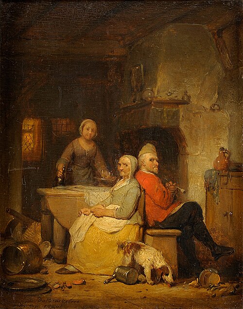Der Haussegen hängt schief, 1850, Ferdinand de Braekeleer l'Anci