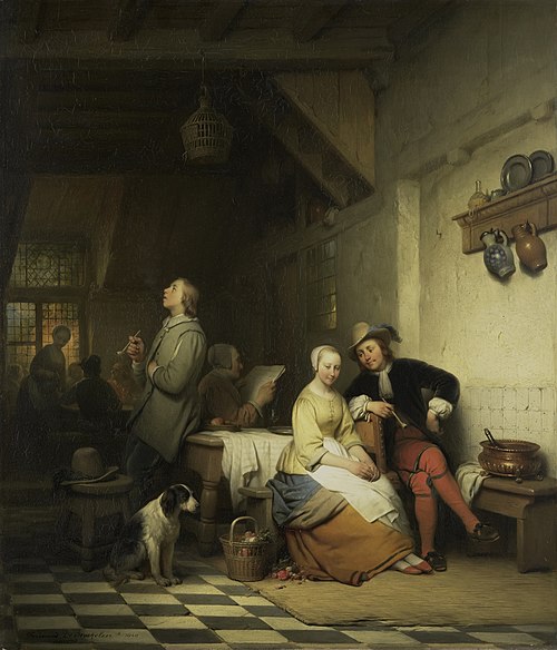 Scène de taverne, 1848, Ferdinand de Braekeleer l'Anci