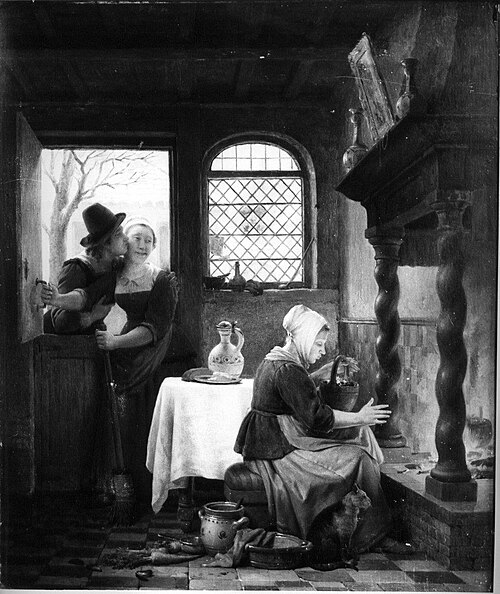 Warm en koud, 1854, Ferdinand de Braekeleer l'Anci