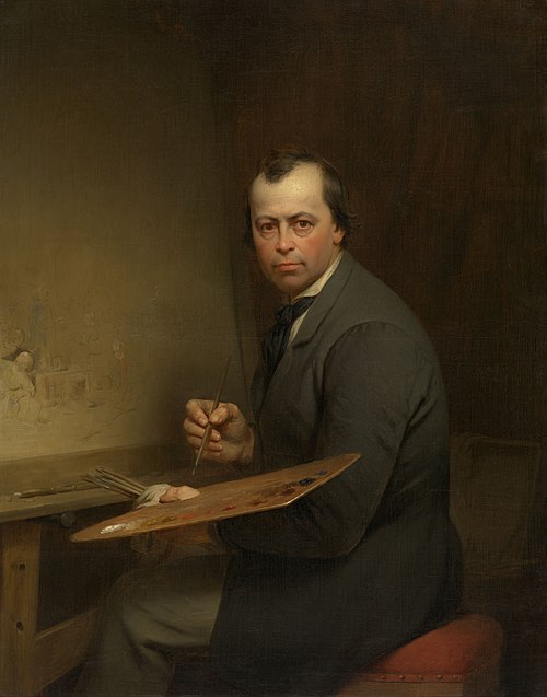 Self Portrait, 1854, Ferdinand de Braekeleer l'Anci