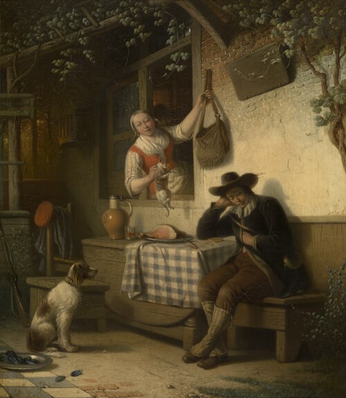 Resting Hunter, 1868, Ferdinand de Braekeleer l'Anci