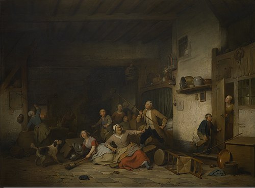 La Chauve-souris, 1860, Ferdinand de Braekeleer l'Anci