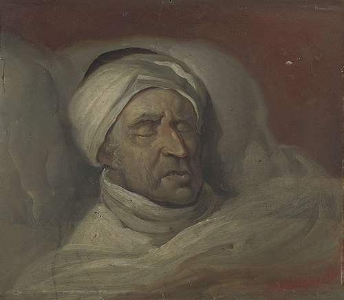 Mr. Willem Bilderdijk na zijn dood, 1831, Gerrit Jan Michaelis
