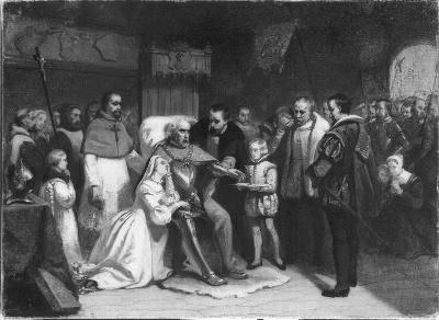 Anno 1548. Het sterven van Maximiliaan van Egmond, 1868, Hendrik Jacobus Scholten