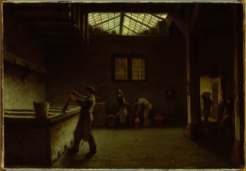 Interieur van de suikerfabriek "De Granaatappel", 1845, Hendrik Jacobus Scholten