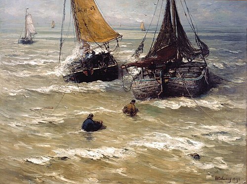 Ready to leave, 1893, Hendrik Willem Mesdag