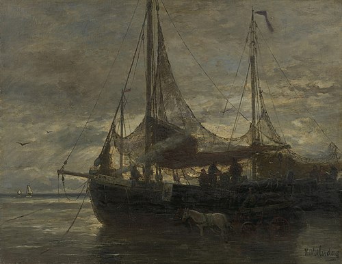 Evening, 1866, Hendrik Willem Mesdag
