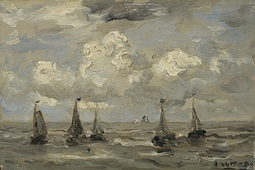 Stormy sea, 1880, Hendrik Willem Mesdag