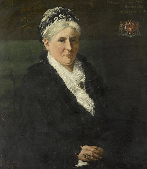 Maria Hermina Heemskerk (1827–1908). Echtgenote van Menno David Graaf van Limburg Stirum, 1887, Hendrik Willem Mesdag