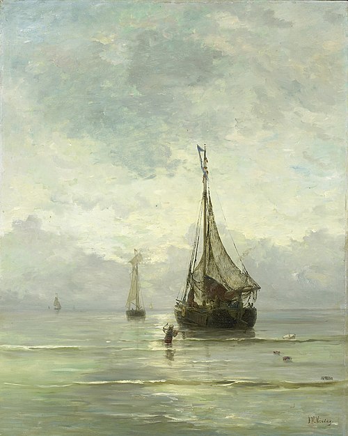 Calm Sea, 1880, Hendrik Willem Mesdag