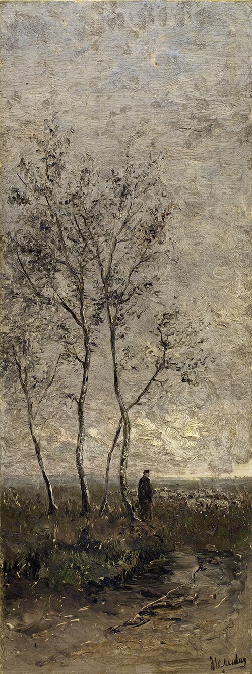 Berken, 1880, Hendrik Willem Mesdag