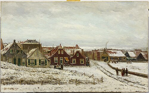 Buurtje in Scheveningen, 1873, Hendrik Willem Mesdag