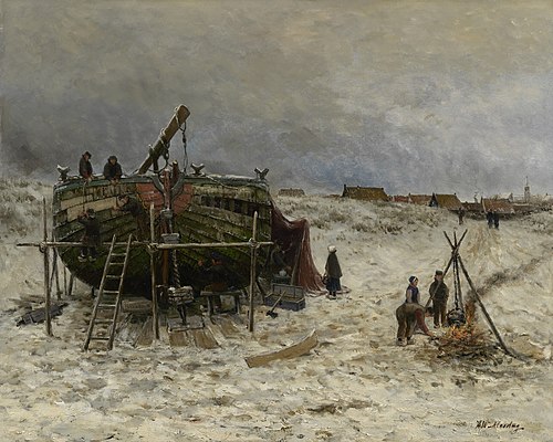 Caulking, 1874, Hendrik Willem Mesdag