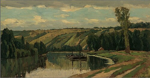 View of the Seine near Mantes, 1897, Nicolaas Bastert