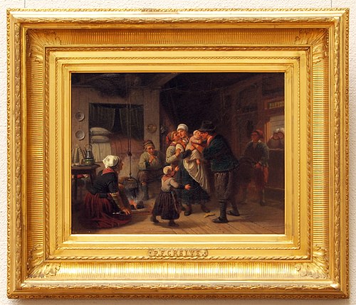 Retour de la pêche au hareng, 1860, Petrus Franciscus Greive