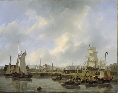 De Willemssluis te Amsterdam, 1834, Petrus Johannes Schotel