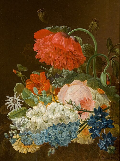 Stilleven met bloemen, , Vincent Jansz van der Vinne