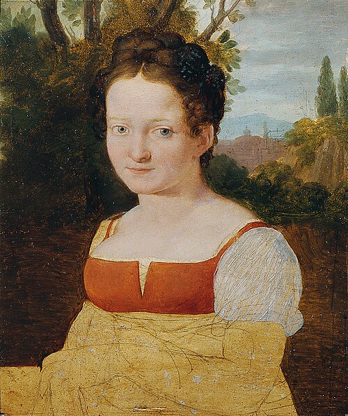 Mädchenporträt, 1815, Johann Evangelist Scheffer von Leonhardshoff