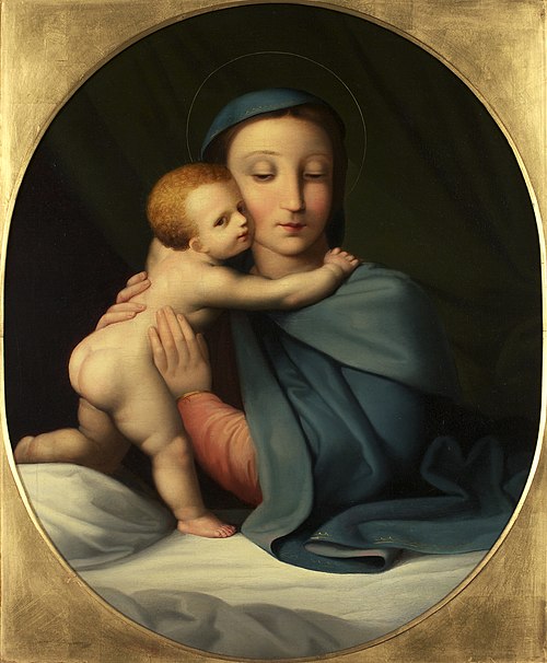 Madonna mit Kind, 1817, Johann Evangelist Scheffer von Leonhardshoff