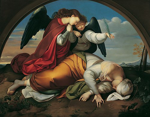 Die tote heilige Caecilia (Wiener Fassung), 1821, Johann Evangelist Scheffer von Leonhardshoff