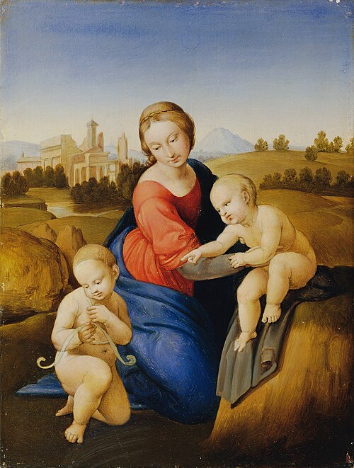 Madonna mit Kind und Johannesknaben, , Johann Evangelist Scheffer von Leonhardshoff