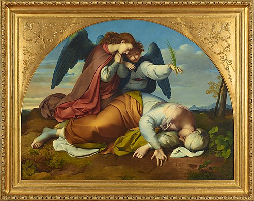 Die tote heilige Caecilia (Römische Fassung), 1820, Johann Evangelist Scheffer von Leonhardshoff