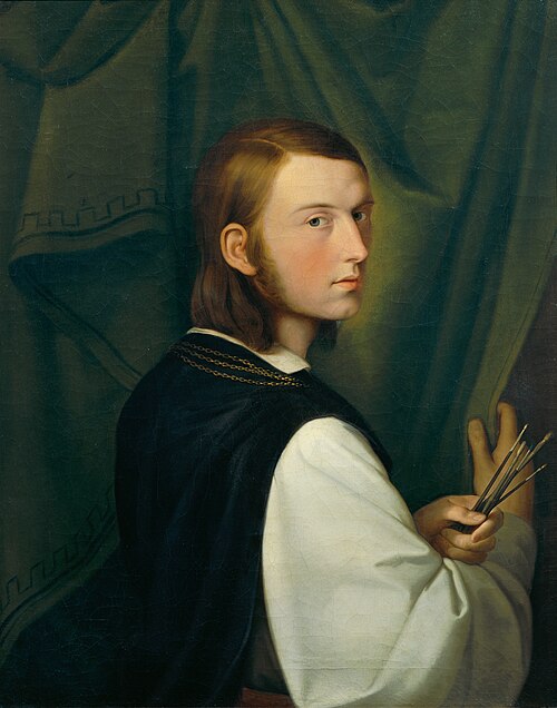 Selbstporträt, 1820, Johann Evangelist Scheffer von Leonhardshoff