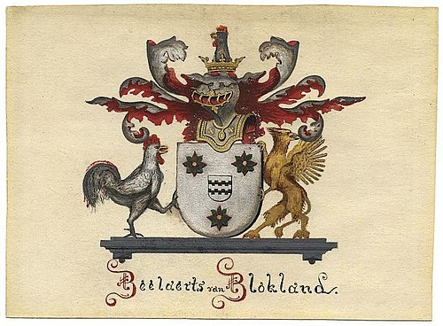 Wapen van het geslacht Beelaerts van Blokland, , Jan Wilhelmus de Bruyn