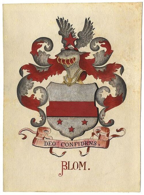 Wapen van het geslacht Blom, , Jan Wilhelmus de Bruyn