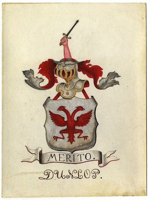 Wapen van het geslacht Dunlop, , Jan Wilhelmus de Bruyn