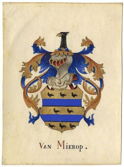 Wapen van het geslacht Van Mierop, , Jan Wilhelmus de Bruyn
