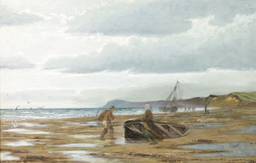 A view of the beach at Agger., 1874, H.C. Koefoed