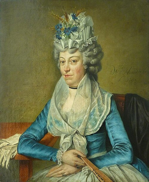 Portrait of Johanna Cornelia Diepenbrugge, wife of C.A. van Sypesteyn (1762-1816), 1792, Wybrand Hendriks