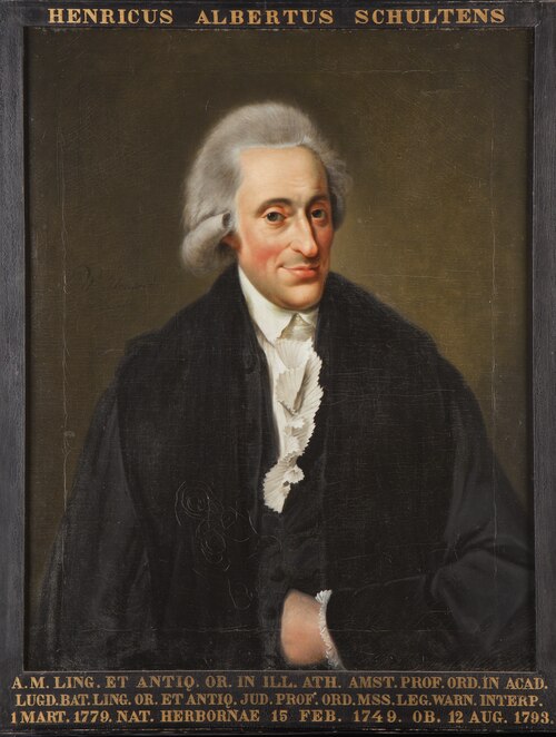 Portret van Hendrik Albert Schultens, hoogleraar Oosterse Talen en Hebreeuwse Oudheden te Leiden, 1701, Wybrand Hendriks