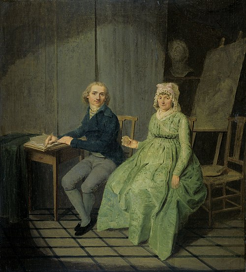 Un peintre avec sa femme, 1791, Wybrand Hendriks