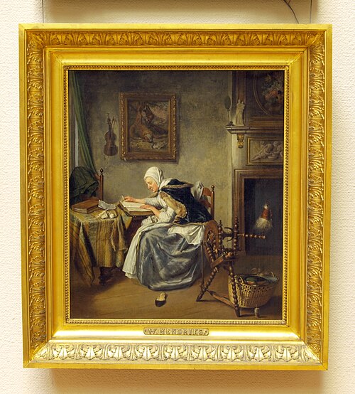 Old Woman Reading, 1797, Wybrand Hendriks