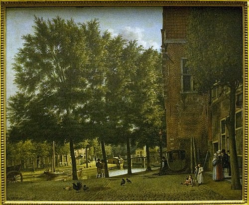View from the Damstraat over the Spaarne river, 1815, Wybrand Hendriks
