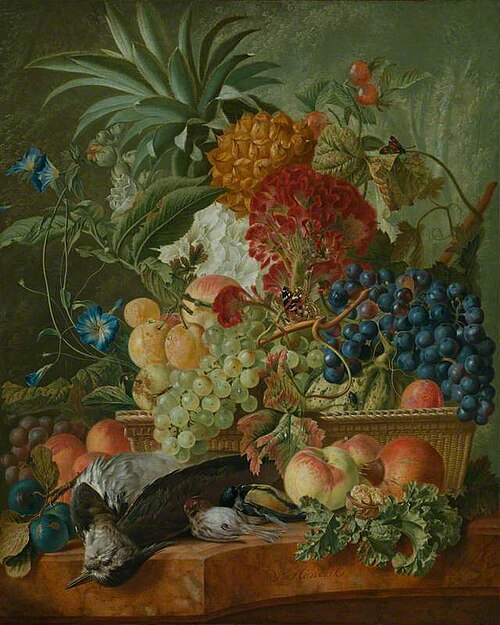 Fruit, Flowers and Dead Birds, 1780, Wybrand Hendricks