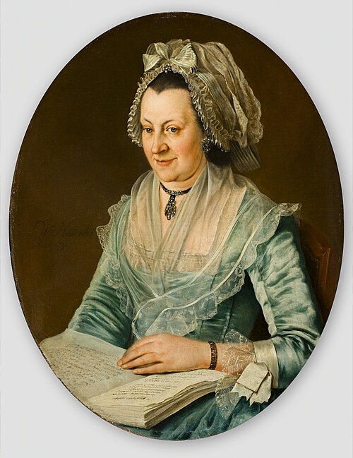 Portret van een onbekende vrouw met een boek, 1791, Wybrand Hendricks