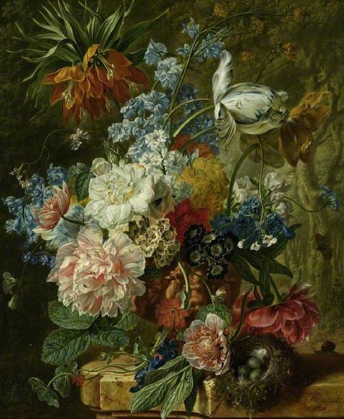 Vase of flowers, , Wybrand Hendricks