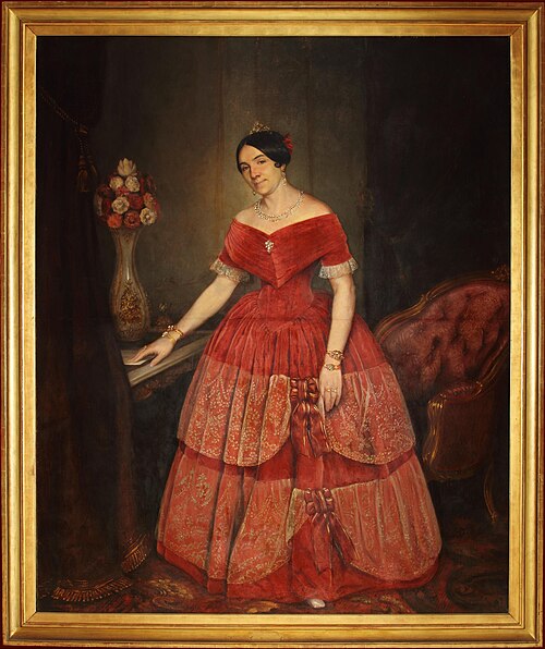 Retrato de Manuelita Rosas, 1851, Prilidiano Pueyrredón