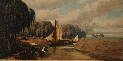 Paisaje (San Fernando), 1850, Prilidiano Pueyrredón