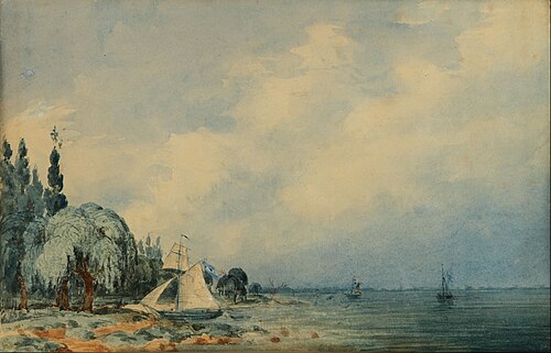 Paisaje de la costa (San Isidro), 1850, Prilidiano Pueyrredón